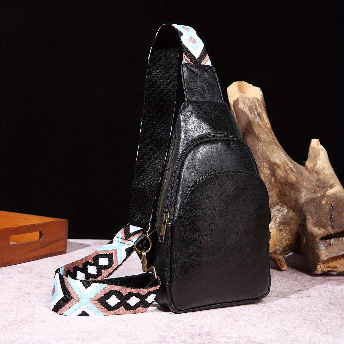 Crossbody Sling Bags for Women - Small Cross Body Bag Purses Leather Fanny  Pack Chest Backpack Daypack Guitar Strap Belt Bag Fashion Waist Packs Green