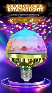 1pc colorful rotating magic light 9w rgb new led disco ball light colorful rotating bulb christmas birthday starry sky projection light details 0
