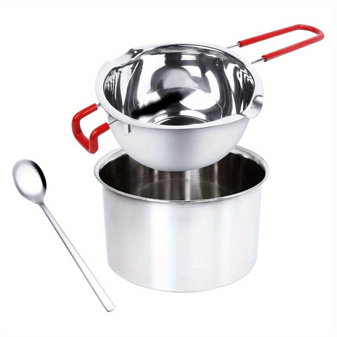 Stainless Steel Mini Melting Pot With Dual Pour Spout - Temu