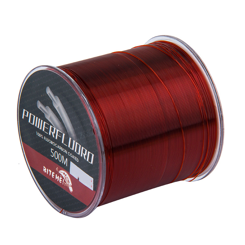 500m/546yds Red Fishing Line Nylon Super Strong Wear-resistant Nylon Line