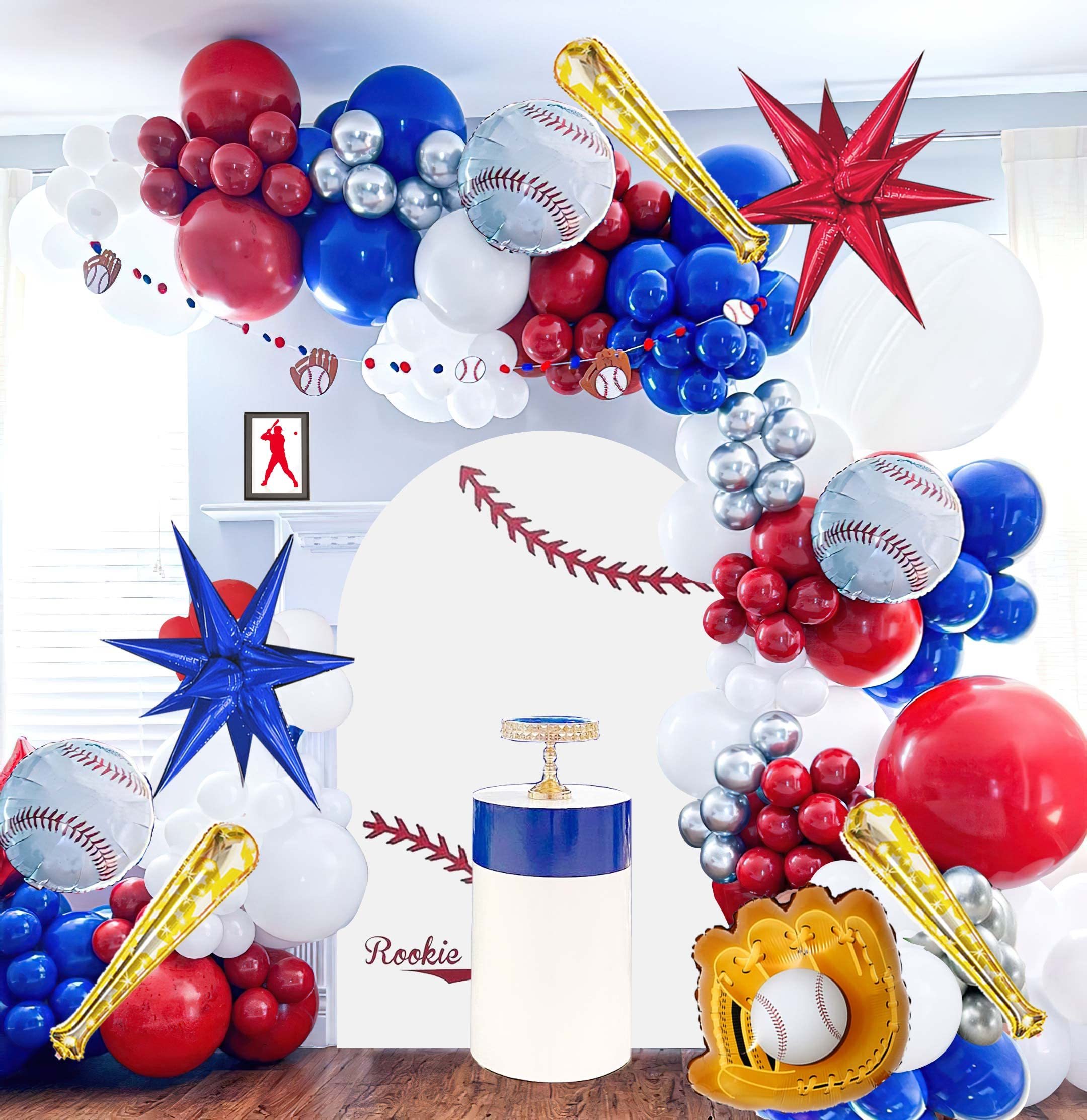 117pcs Baseball Balloon Garland Kit Baseball Bat Glove Balloons fot Sport  Theme Party Boy Girl Rookie Year 1st Birthday Backdrop - AliExpress