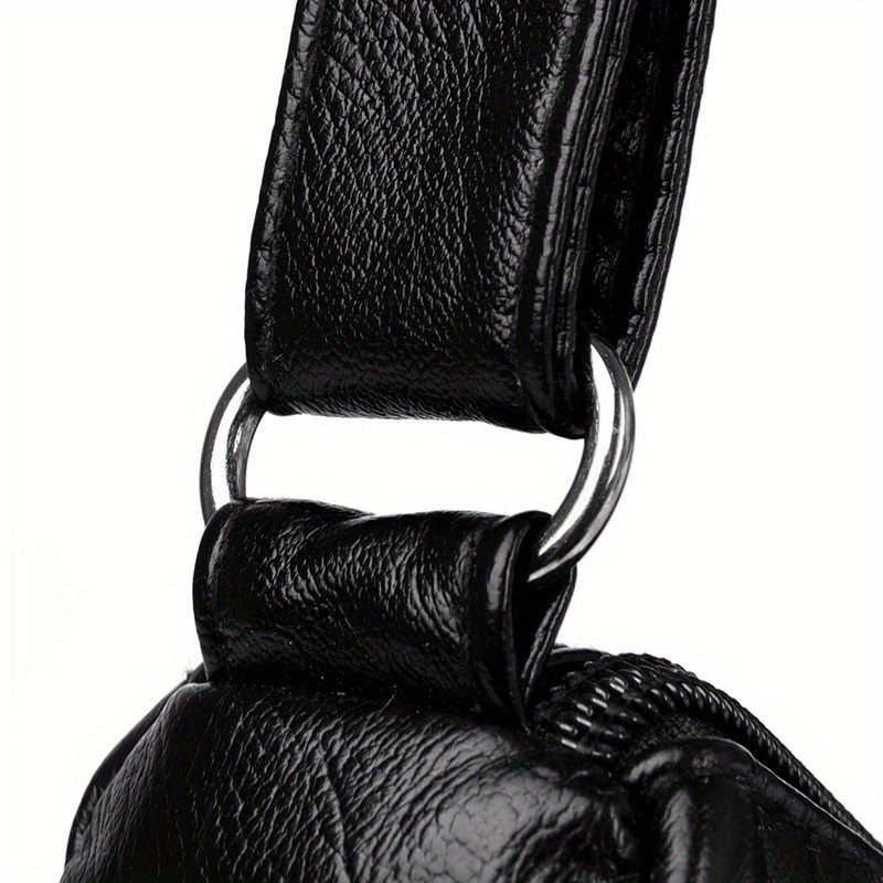 Multi Pockets Crossbody Bag Soft Pu Leather Shoulder Bag Temu