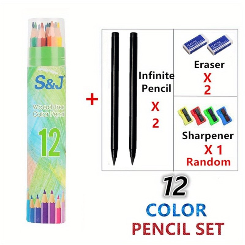 1Pcs Children Pencil Set Wooden Pencils Drawing Supplies School