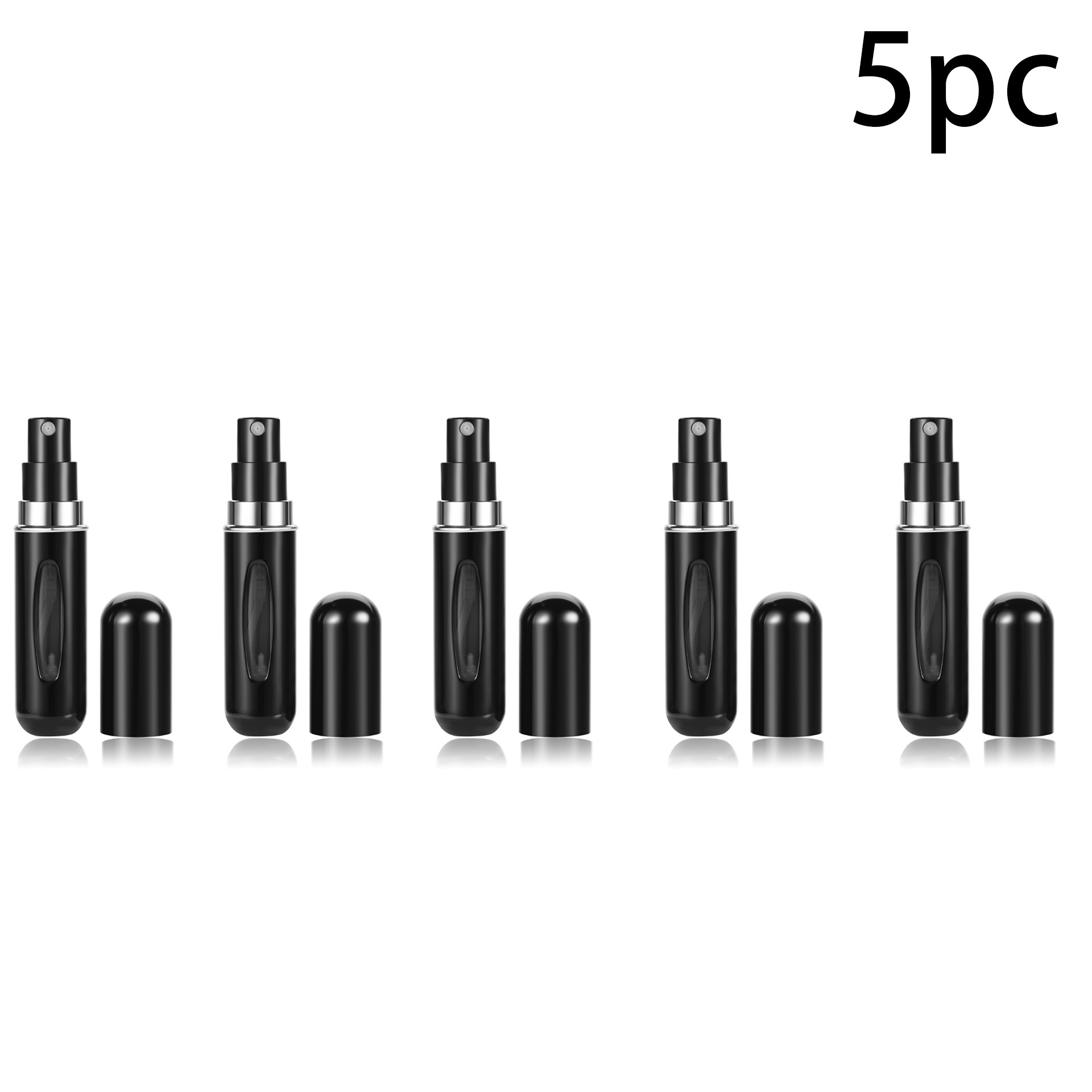  5pcs Refillable Perfume Bottle, Upgraded Atomizer