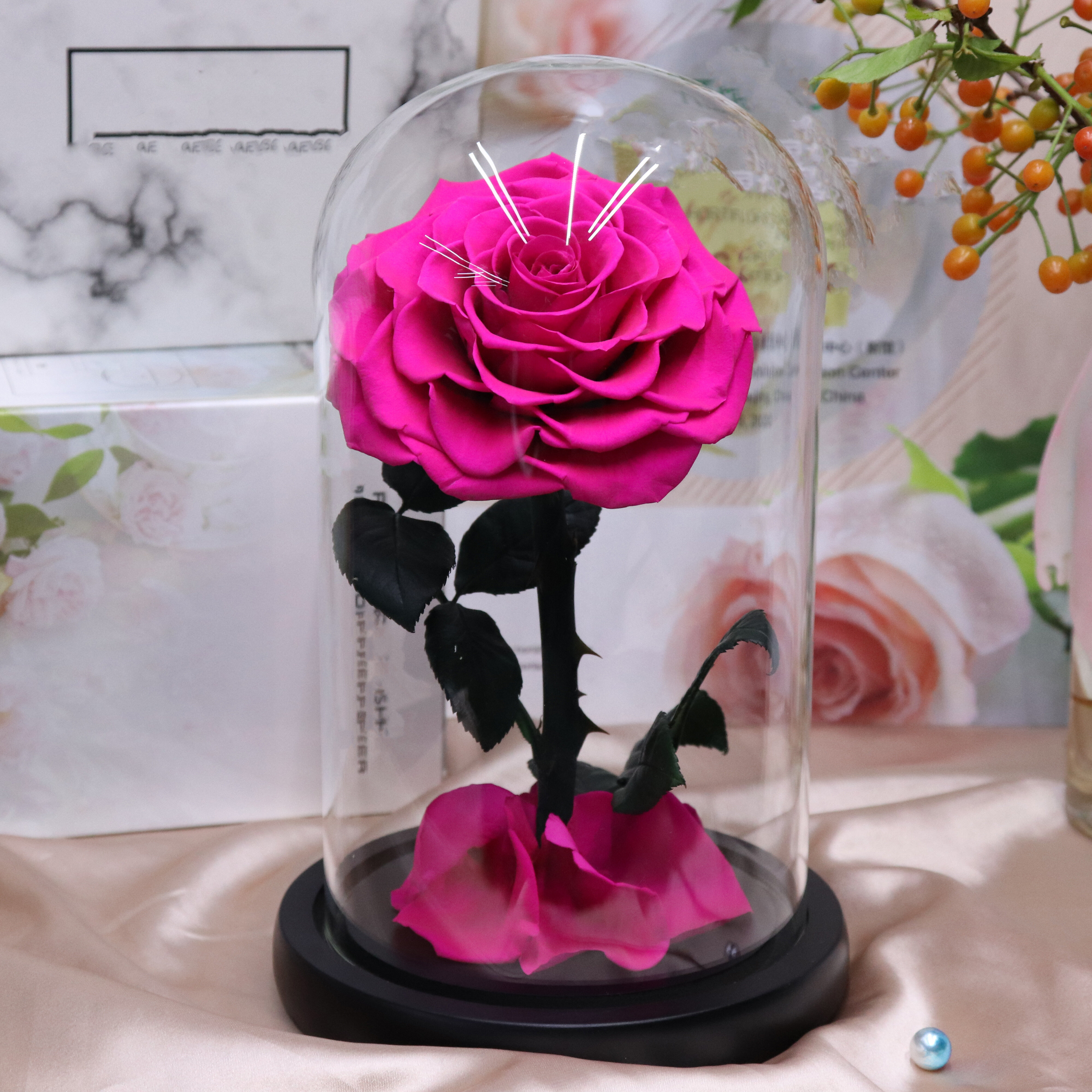  Glass Rose Flower Gift - Eternal Rose Forever Flower