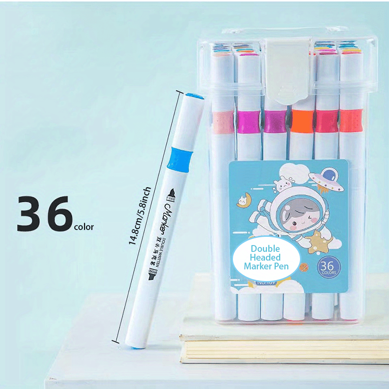 12/24/36/48 Colors Marker Pen Markers Set Sketch Set Manga - Temu