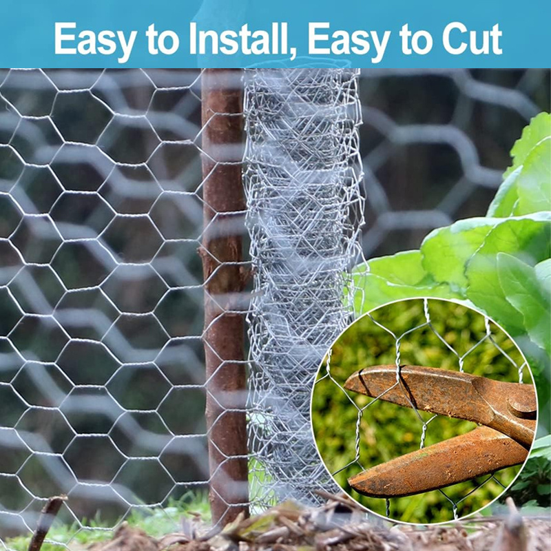 Poultry Wire Netting Hexagonal Galvanized Mesh Garden Fence Temu