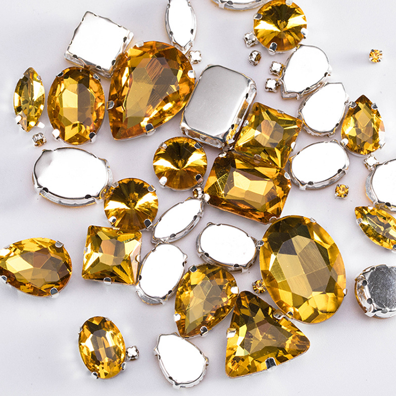 Bag Glitter Mixed Shape Glass Rhinestones For Clothes - Temu