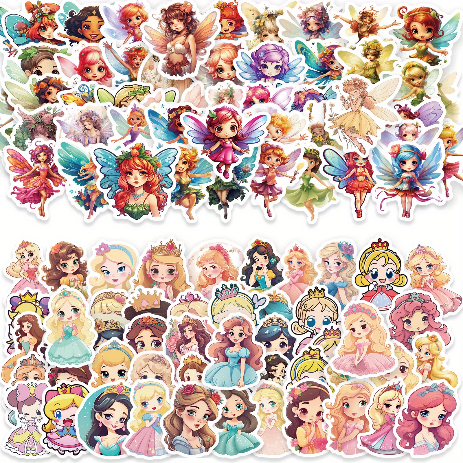 Kawaii Stickers 100 Piezas Niñas Pegatina Dibujos Animados