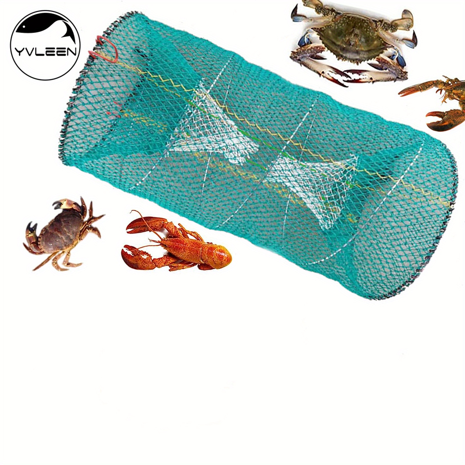 Catch More Fish with this Reusable Crab Trap - Perfect for Freshwater,  Saltwater, and Outdoor Fishing!
