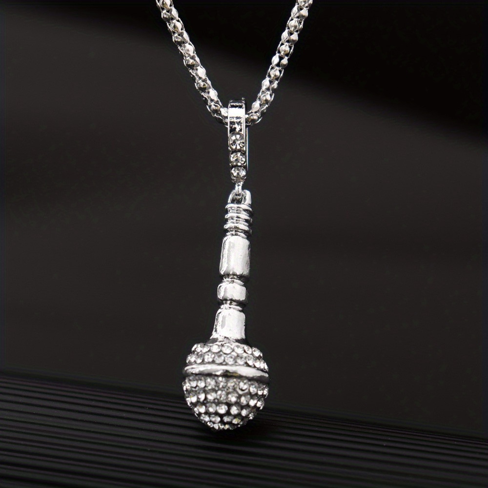 Diamond clearance microphone pendant