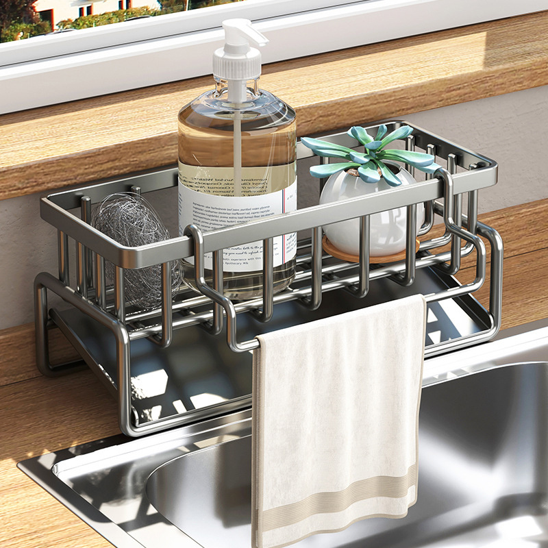 Kitchen Rack Sink Household Sink Drain Baskets Countertop - Temu