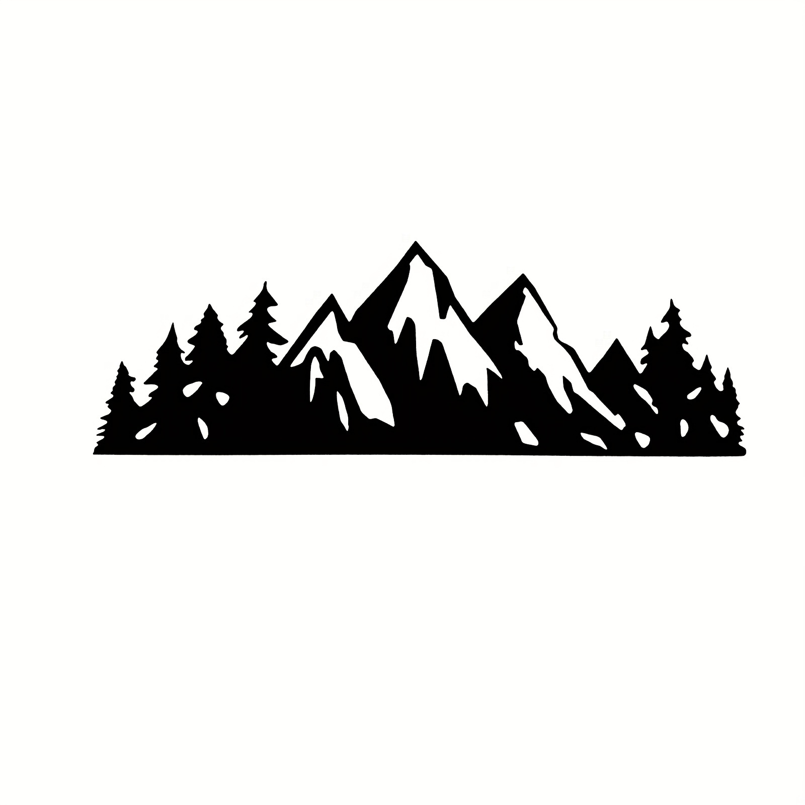 Snow Mountains ice Rear Window OR tailgate Decal Sticker Pick-up