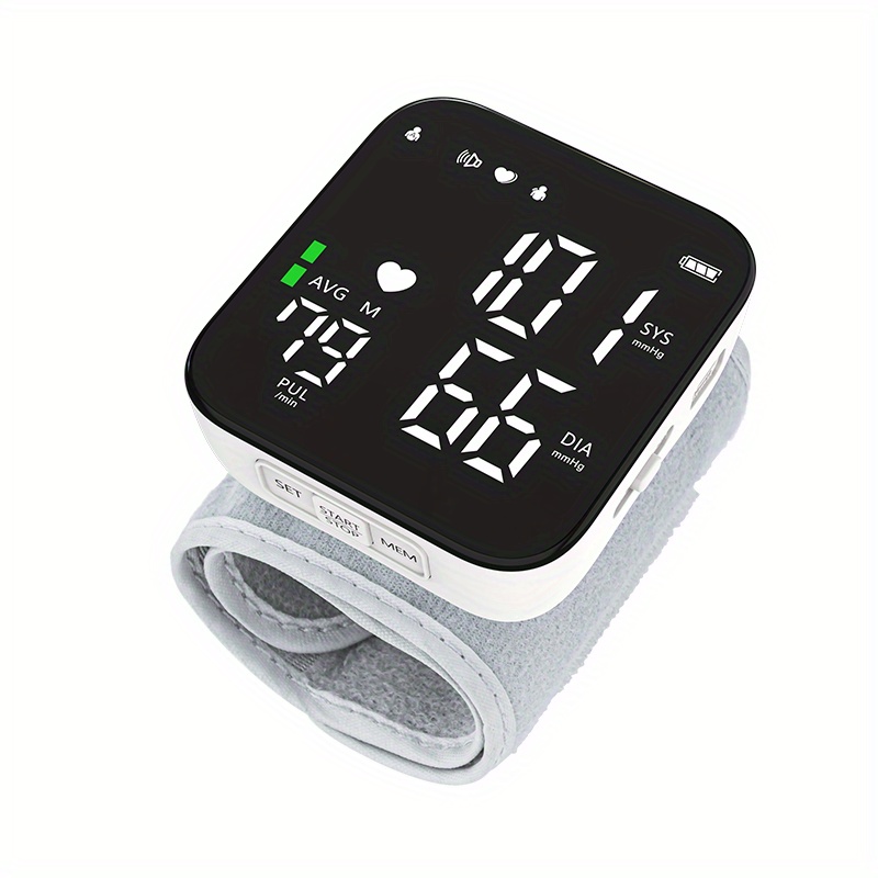 Rechargeable Wrist Blood Pressure Monitor: Accurate And Easy - Temu