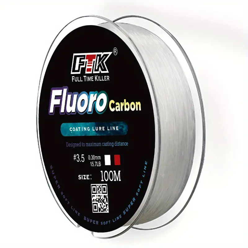 Ftk Fluorocarbon Coated Nylon Monofilament Fishing Line - Temu