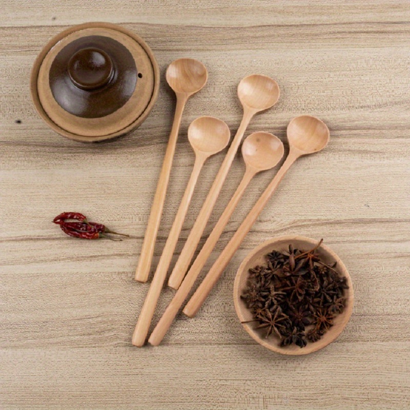 Wooden Ladle Spoon for Soup Accessories - Soup Ladle Wood Spoon Sets for  Kitchen