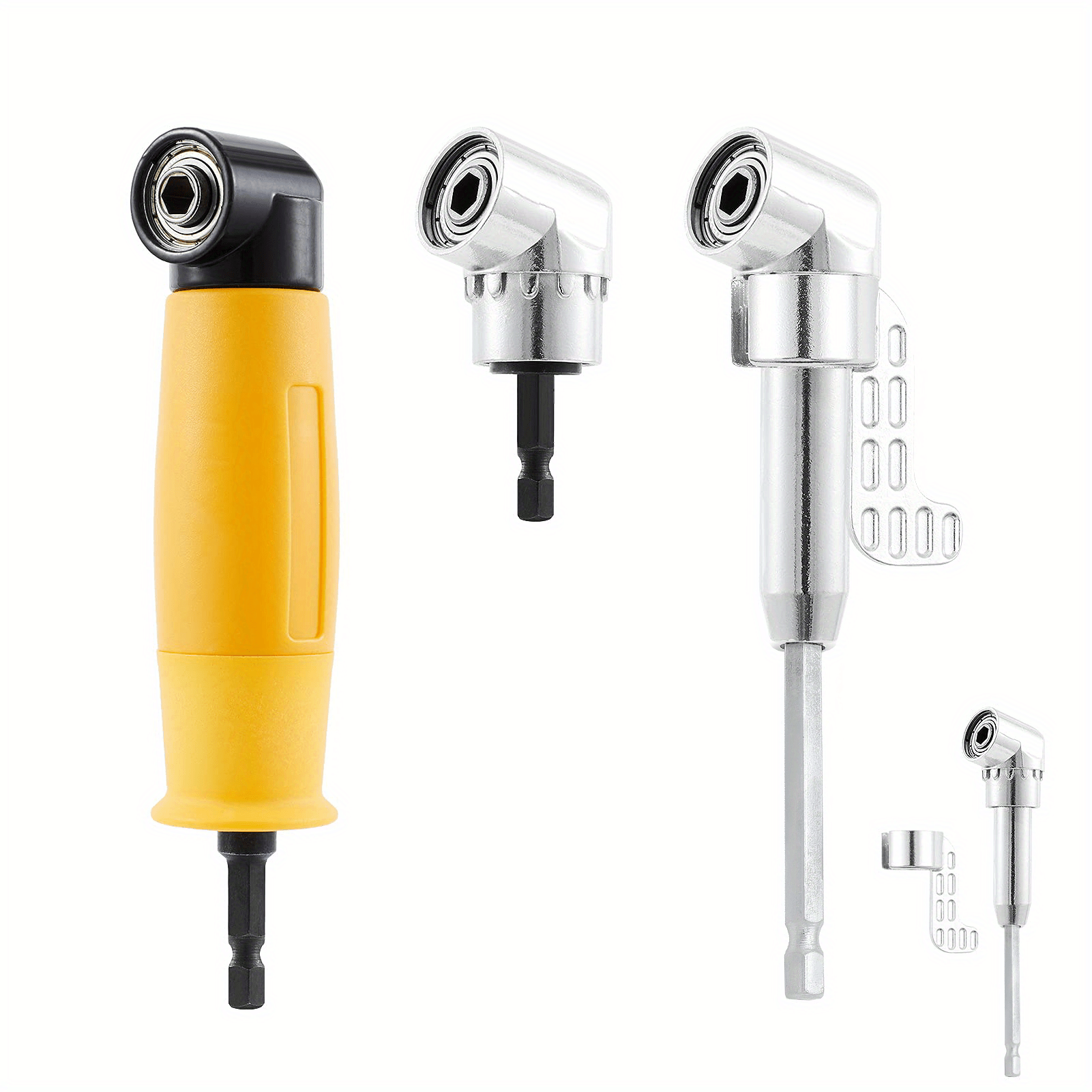 8mm Hex Shank Drill Adapter, Right Angle Drill Chuck Angle Adapter Right  Angle Drill Attachment 90 Degrees Attachment Extension Drilling Tool 