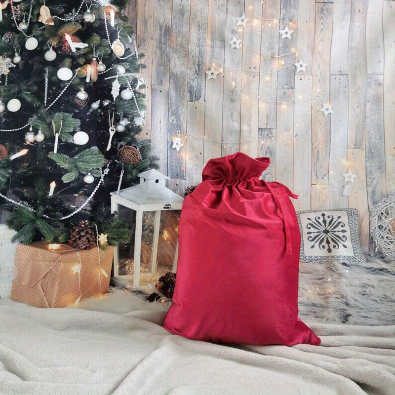 Candy Stocking Bag Christmas Santa Sack Linen Wedding Extra Large Velvet  Cloth Party With Drawstring Children Xmas Gifts 