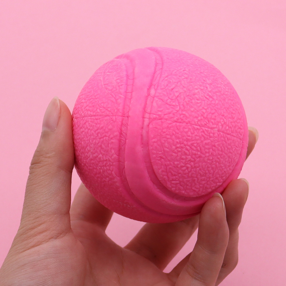 dog toy chew resistant solid ball rubber elastic ball for teeth grinding pet toys training dog supplies wholesale Product details 1