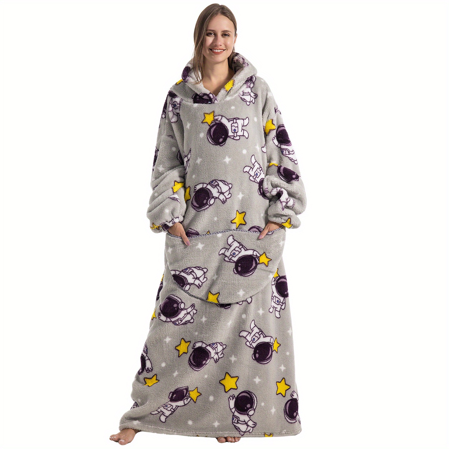 Oversized Wearable Blanket Hoodie Hoodie Sweatshirt Blanket - Temu