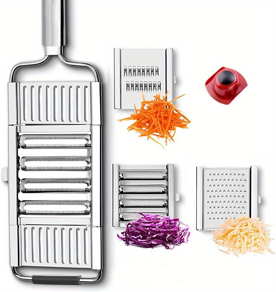 Multi-Purpose 3-in-1 Vegetable Slicer Stainless Steel Grater