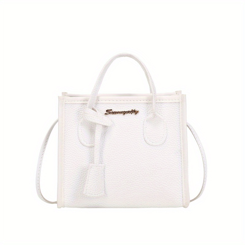 Classic Square Shoulder Bag Minimalist Satchel Women's Handbag