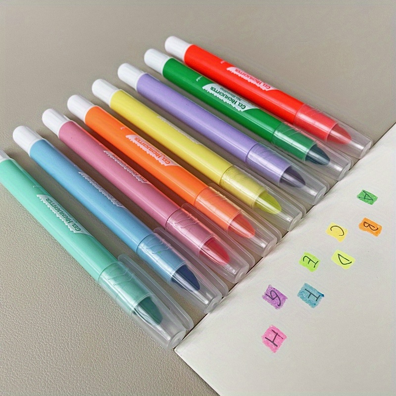 8 Neon Fashion Gel Pens (One 8-pack Neon Gel Pens)