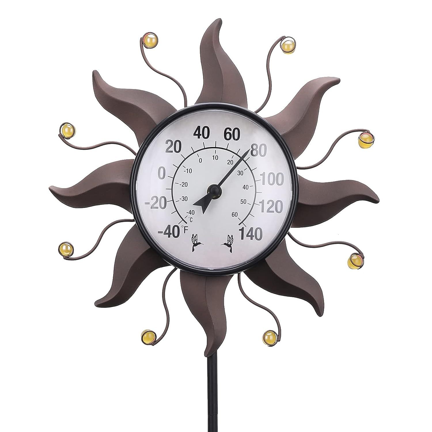 Sun Art Outdoor Thermometer Decorative Rose Hollow Pattern - Temu