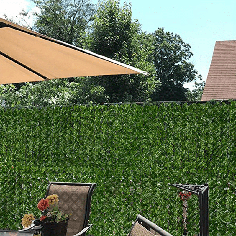  Pantalla de privacidad de hiedra sintética para ocultar la  valla exterior fea (color: tamaño: 3.3 x 26.2 ft/3.28 x 26.25 pies) :  Patio, Césped y Jardín