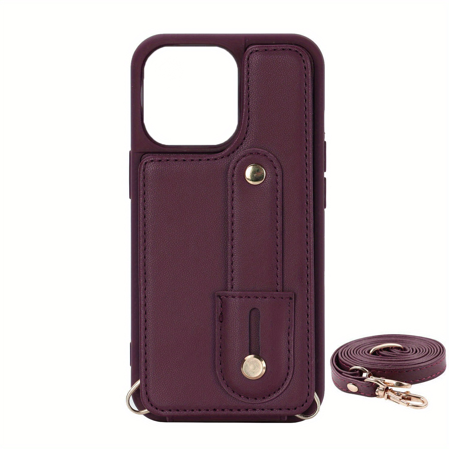 Crossbody PU Leather Phone Case for IPhone 15 14 13 Pro Max 12 Mini X XS XR  7 8 Plus Wallet with Card Holder Shockproof Cover