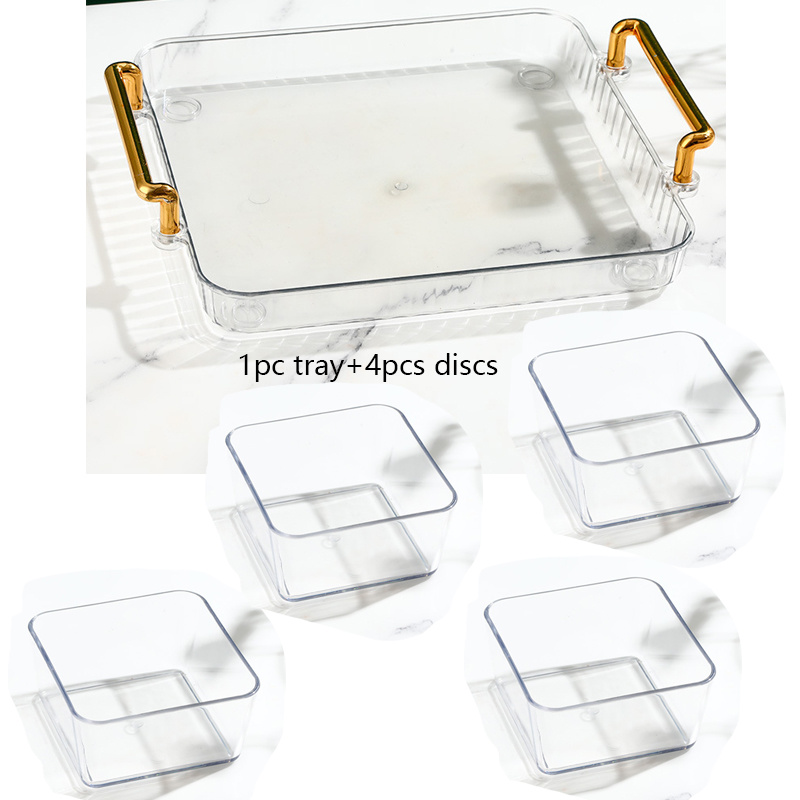 Small Snack Tray, One Piece Server, Plate With Attached Bowl, Chip and Dip,  Personal Server, Serving Tray for One Handmade Soup and Sandwich 