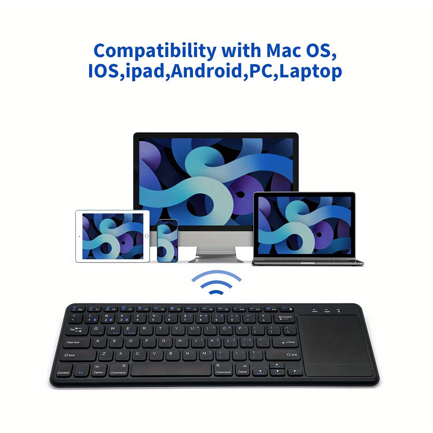 Wireless Keyboard 78 Keys Portable Computer Keyboard Temu Australia