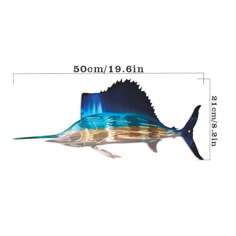 Wholesale 3D 4color Fish Metal Hand Made Wall Glass Hanging Decor Funny Fish  Metal Fishes Fishing Wall Art - China Metal Wall Decoration and Metal Wall  Art price