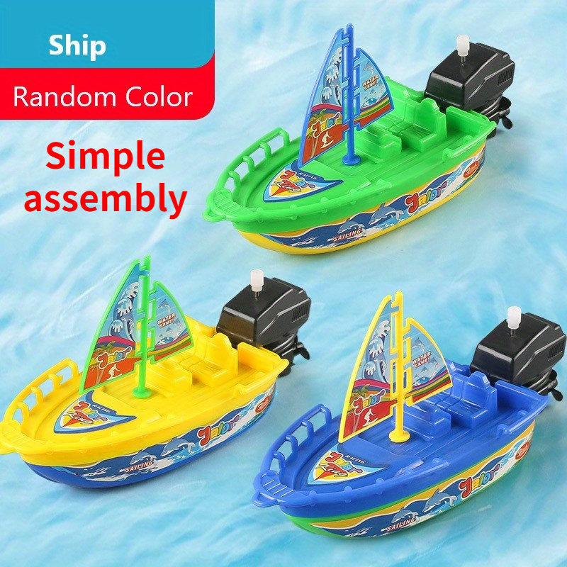 Children's Water Play Boat Baby Color Cognition Yacht - Temu