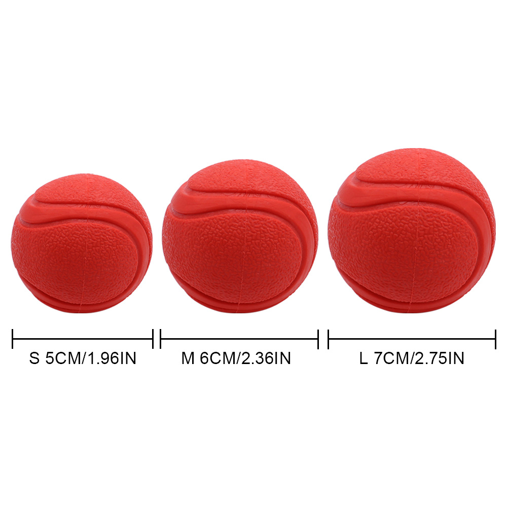 dog toy chew resistant solid ball rubber elastic ball for teeth grinding pet toys training dog supplies wholesale Product details 0