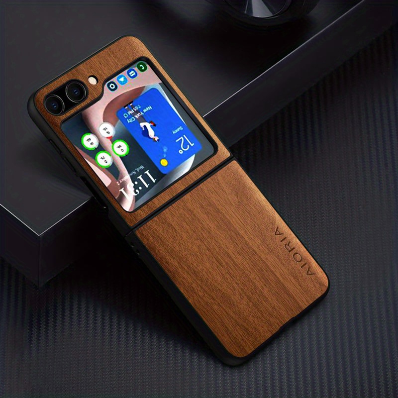 Case Galaxy Z Flip 5 Flip5 Zflip5 Bamboo Wood - Temu