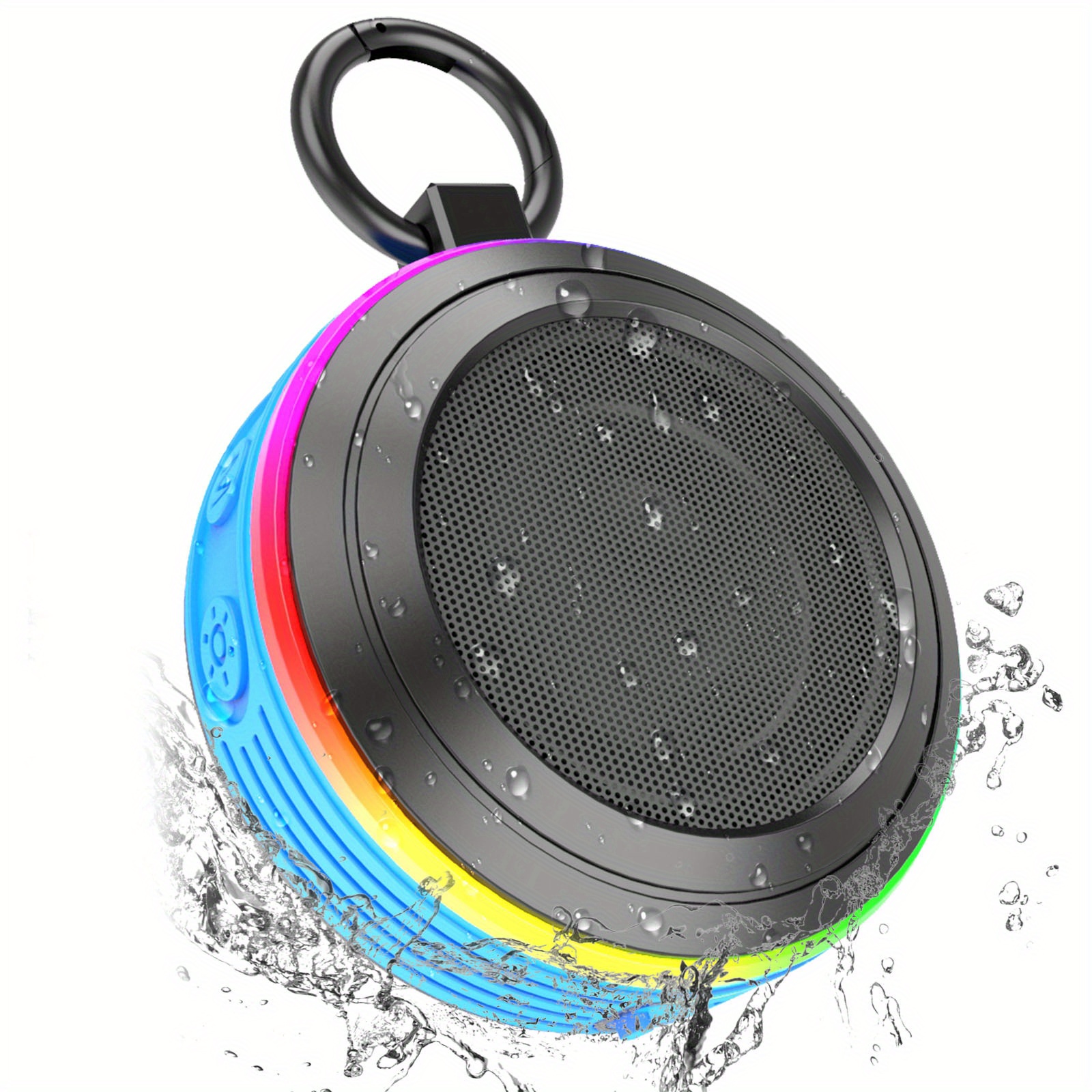 Altavoz de ducha Bluetooth portátil inalámbrico Mini impermeable altavoz de  sonido envolvente de 360 grados para piscina al aire libre Ticfox