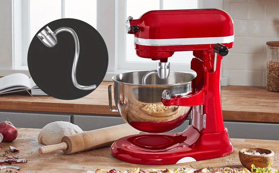 Kitchenaid Vertical Mixer With 5 Quart Lifting And 6 Quart Special Mixing  Accessories, Kitchenaid Vertical Mixer With 5 Quart Lifting And 6 Quart  Stainless Steel And Dough Hooks, Kitchenaid Suitable For Dishwasher Use -  Temu