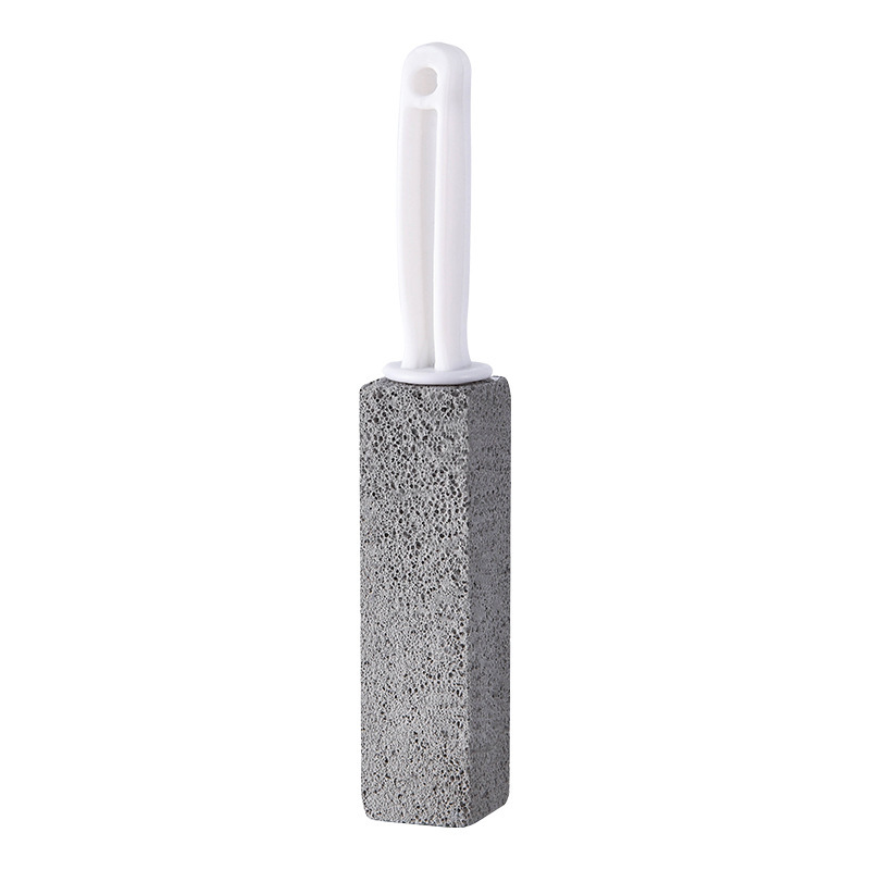 2pcs Pumice Stone Cleaning Brush With Handle, Bathroom Toilet