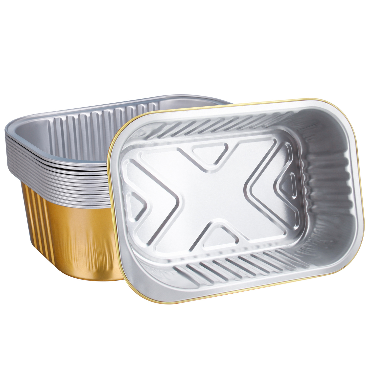 Long Gold Foil Thickened Disposable Pans Aluminum Foil Air Fryer