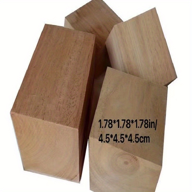 4 Large Wood Cubes, Pack of 25 Square Wood Block for DIY, Wooden Blocks for Crafts and Decor, by Woodpeckers