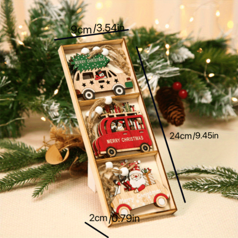 Christmas Wooden Car Pendant No face Forest Old Man Small - Temu