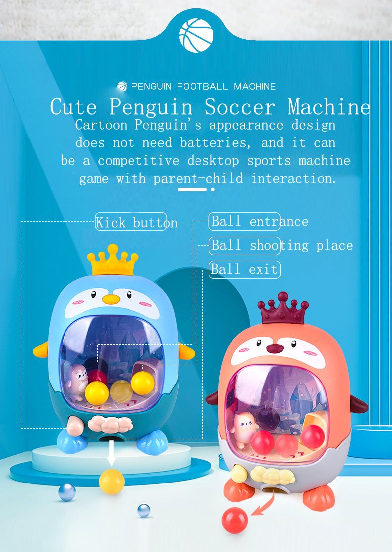 Childrens Desktop Game Chicken Shooting Machine Penguin Football Machine Finger Ejection Parent Child Interactive Educational Toy Gift - Baby and Maternity