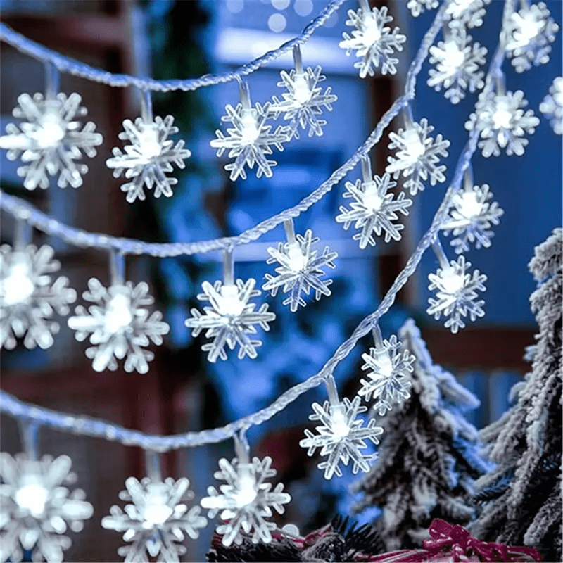 TEMU Limited Time Offer 1pc, Led Christmas Snowflake String Lights, Party Decor Lights, Christmas Ornaments, Holiday Accessory, Birthday Party