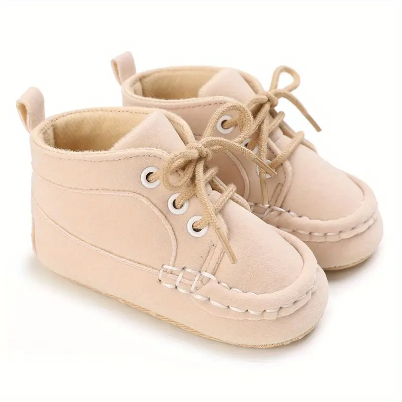 casual comfortable lace up sneakers for baby girls lightweight non slip walking shoes for indoor outdoor autumn and winter details 2
