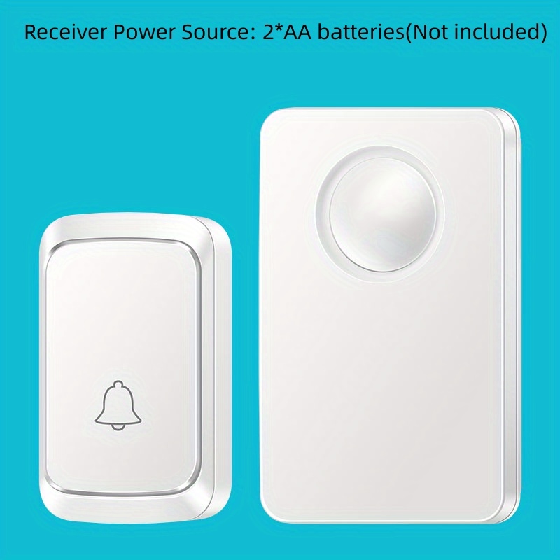 Wireless Doorbell, Waterproof Door Bell with 38 Melodies and Led