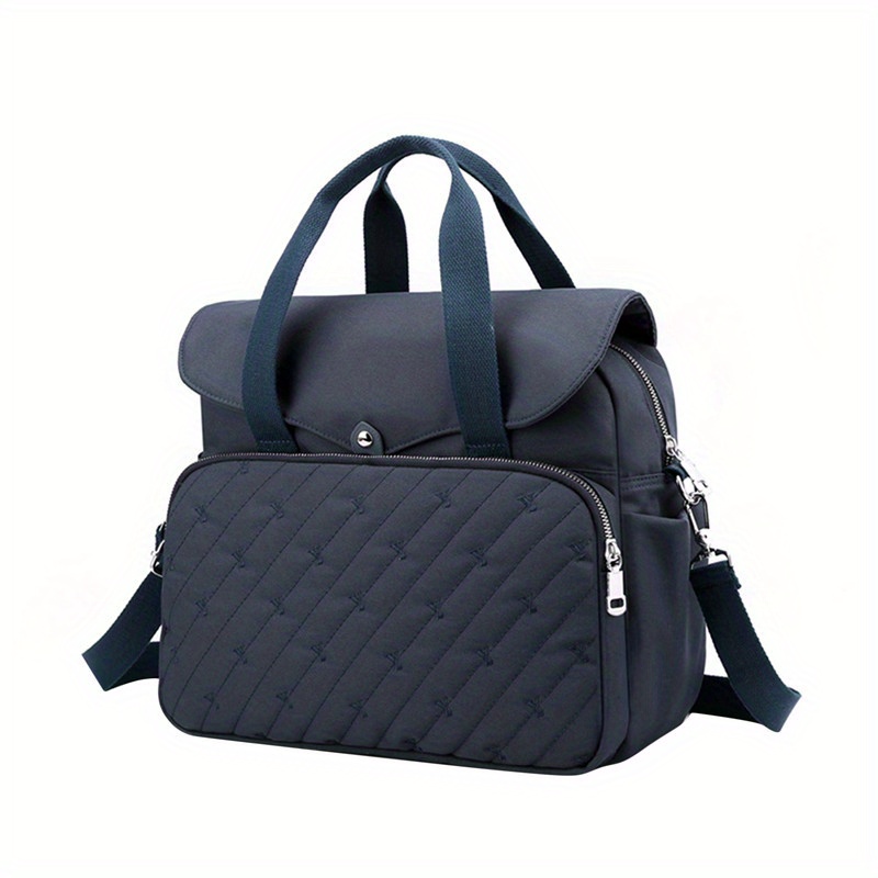 Solid Multifunctional Storage Backpack Laptop Bag