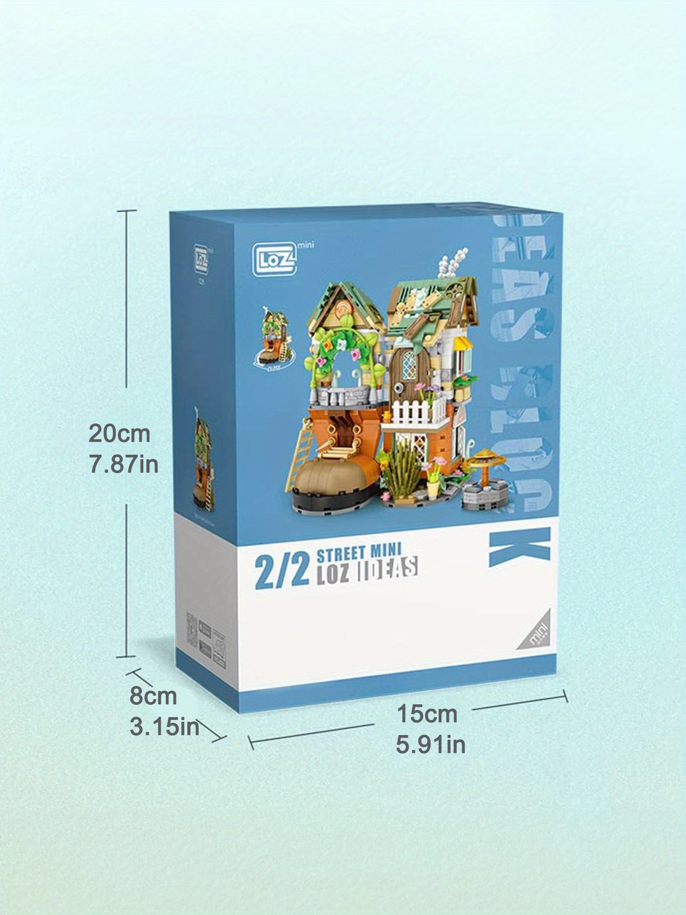 World Architecture Dwarf Hut Ladder Garden Mini Blocks Bricks Building