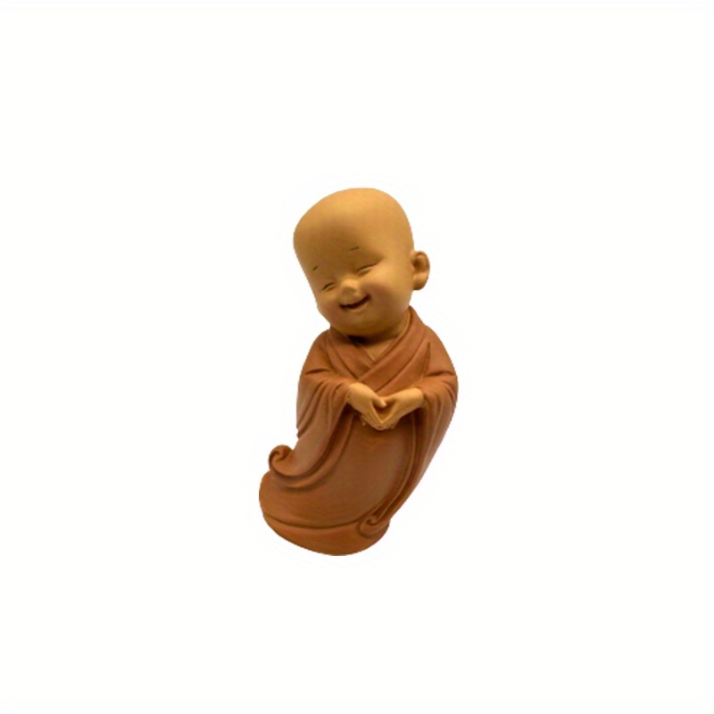 Little Monk Sculpture Ornaments Chinese Style Resin Hand-carved