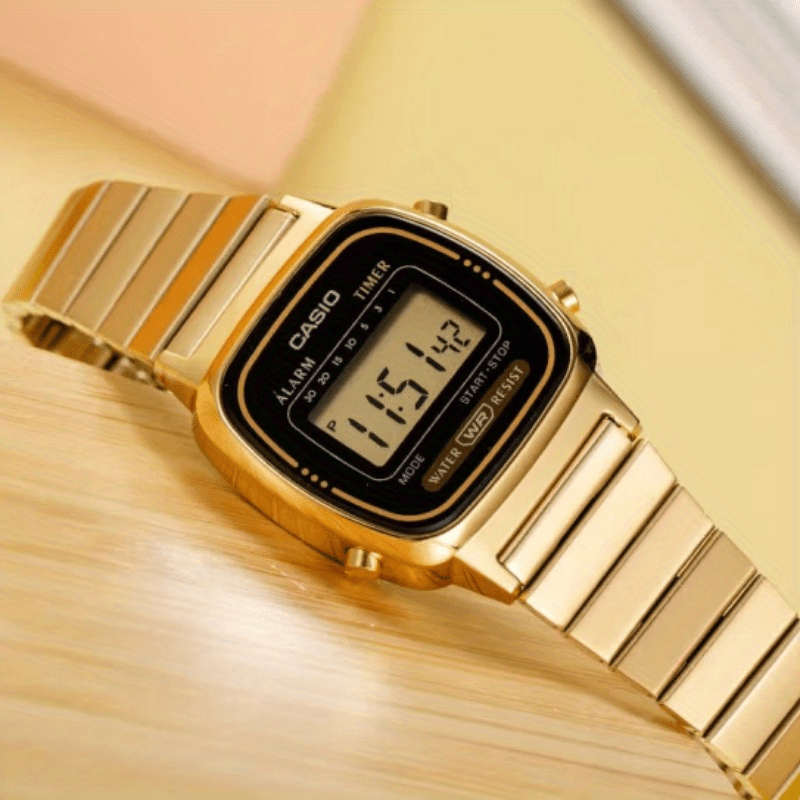 Reloj Casio Vintage acero digital A158 para mujer